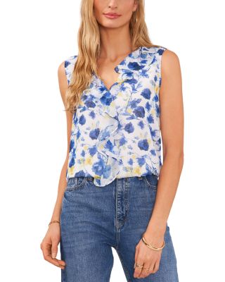 Sleeveless Ruffled Top