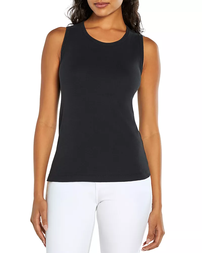 Three Dots Cotton Crewneck Tank