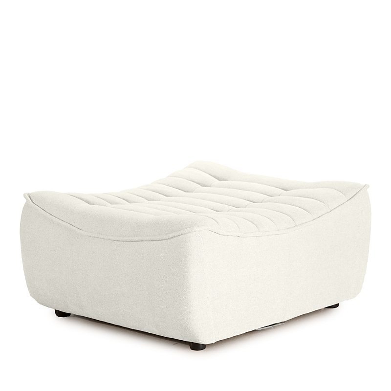 Giuseppe Nicoletti Trattino Ottoman In Riccio Bianco