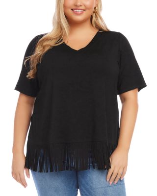 Karen Kane - Fringe Hem Top