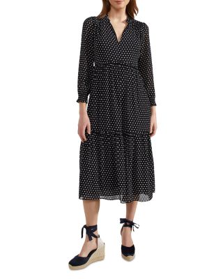 HOBBS LONDON - Annalise Dot Print Midi Dress