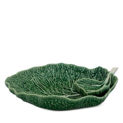 Bordallo Pinheiro - Cabbage Chip and Dip Bowl