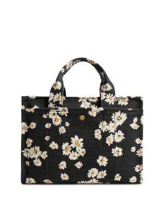 COACH Cargo Small Floral Print Black Cotton Tote Bloomingdale's