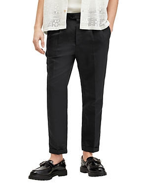 Shop Allsaints Cross Tallis Tailored Fit Trousers In Faded Black