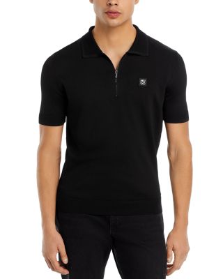 HUGO - Sayfong Short Sleeve Quarter Zip Polo Sweater