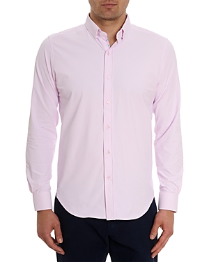 Shop Robert Graham Marcus Woven Button Shirt In Pink