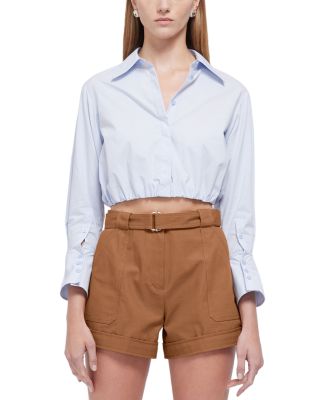SIMKHAI - Blythe Cotton Cropped Shirt