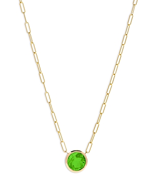 Bloomingdale's Peridot Pendant Necklace in 14K Yellow Gold, 16 - 100% Exclusive