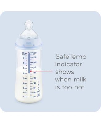 Unisex Smooth Flow Anti Colic Baby Bottle, 10 oz, 3 Pack, Elephant - Ages 0 - 24 Months +