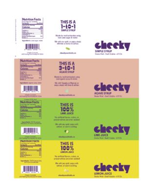  - 4 Bottle Set (Habanero Hot Honey, Agave, Lemon, Lime) - 4oz