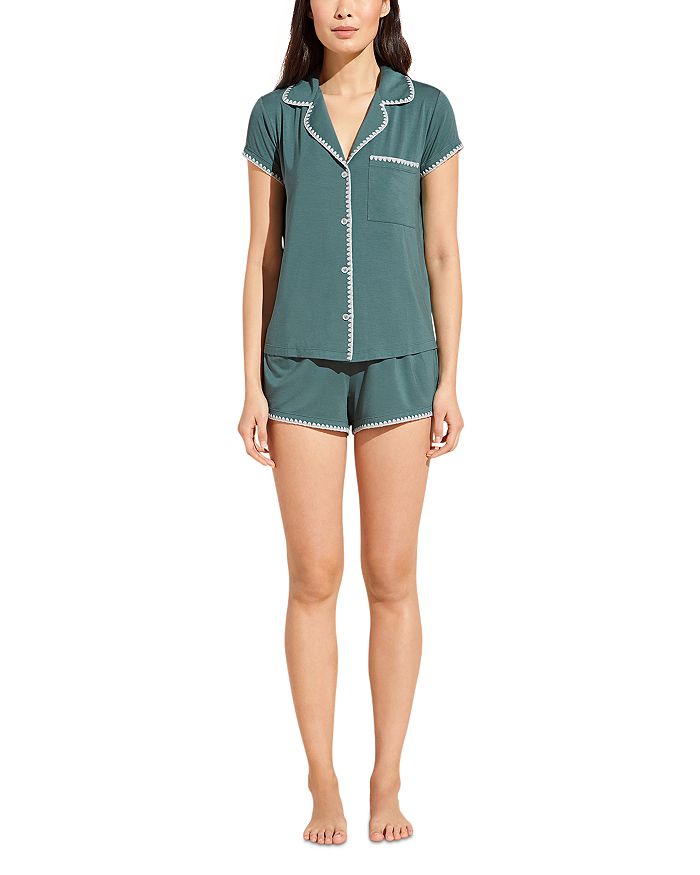 bebe Womens Pajama Set - Short Sleeve Shirt with Jogger Pajama Pants :  : Clothing, Shoes & Accessories