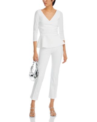 Poppy Crossover V Neck Top