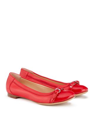 Agl Attilio Giusti Leombruni Women's Monika Cap Toe Ballet Flats In Coral