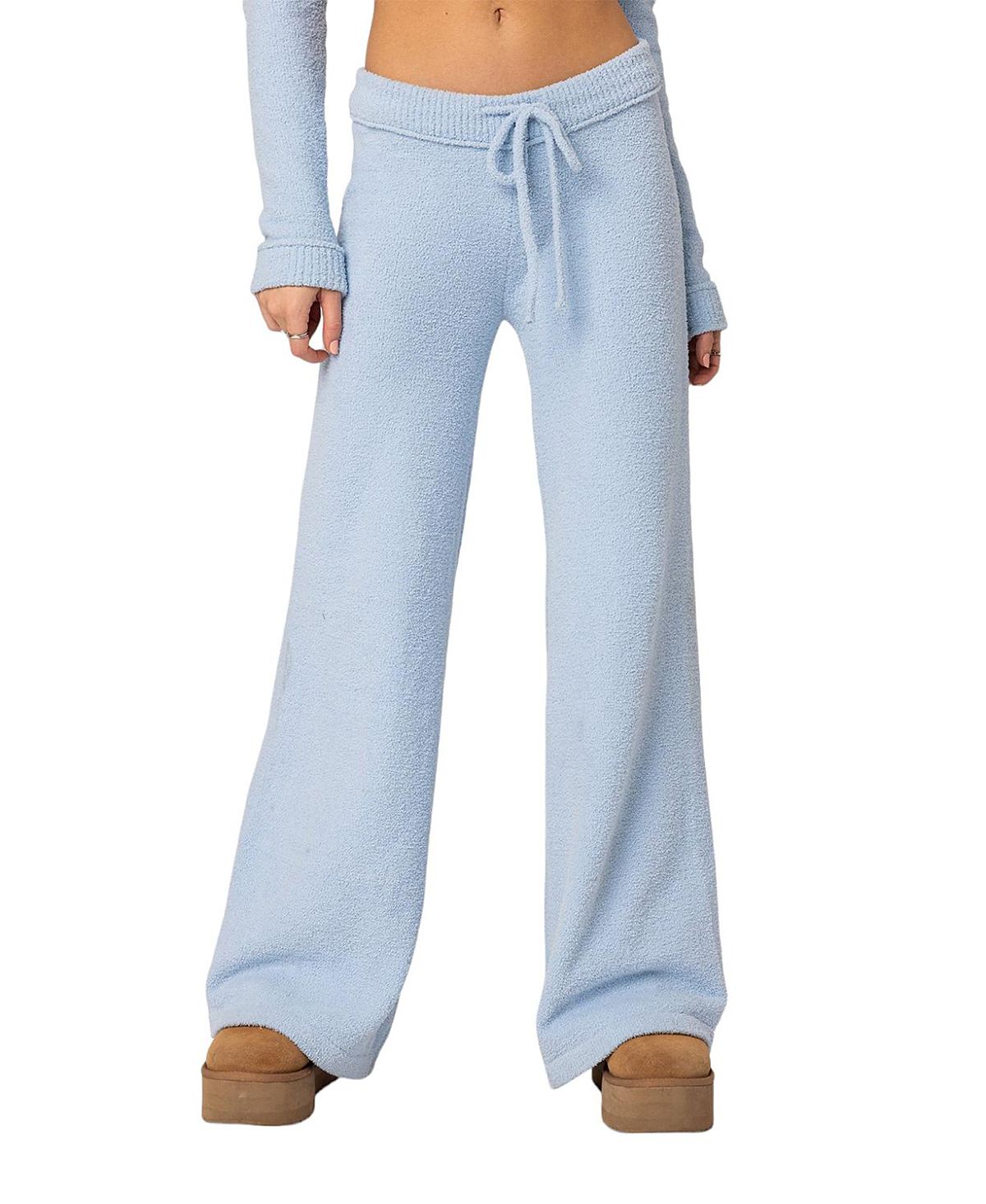 Edikted Plush Super Soft Knit Pants