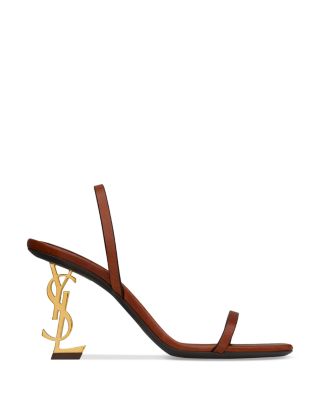 Saint Laurent Women's Opyum Slingback Sandals In Vegetable-tanned Leather