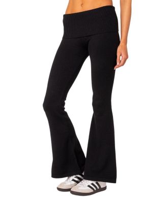Desiree Knitted Low Rise Fold Over Pants