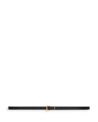 SAINT LAURENT - Cassandre Extra Thin Belt in Smooth Leather