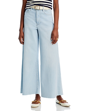 FRAME LE PALAZZO HIGH RISE CROPPED JEANS IN CLARITY