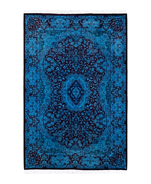 Shop Bloomingdale's Fine Vibrance M216 Area Rug, 4'1 X 6'3 In Blue