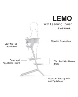 LEMO 3-in-1 High Chair + Training Tower 