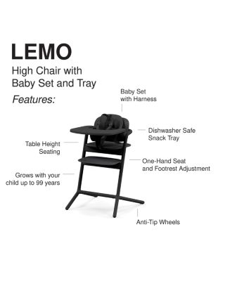 LEMO 3-in-1 High Chair + Training Tower 