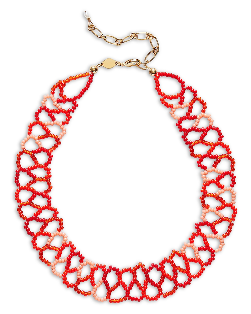 Anni Lu Glass Bead & Cultured Freshwater Pearl Tattoo Choker Necklace, 11.8-14.2