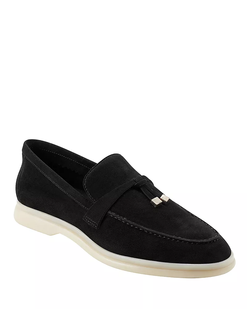 Marc Fisher Ltd. Women's Yanelli Suede Slip On Loafer Flats