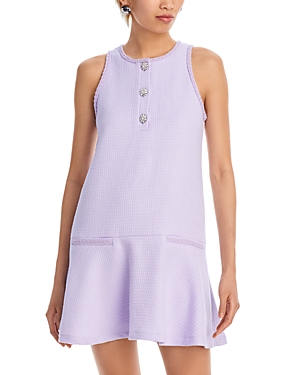 Aqua Tweed Drop Waist Mini Dress - 100% Exclusive