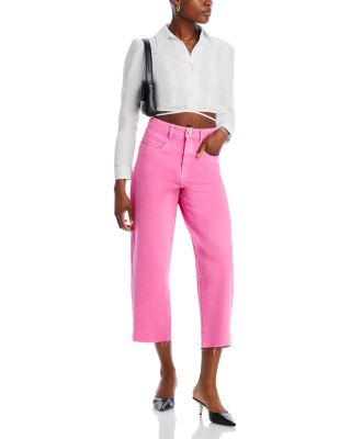 High Rise Ankle Jeans in Strawberry