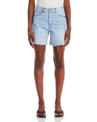 High Rise Denim Cutoff Shorts