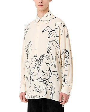 Emporio Armani Horse Print Shirt