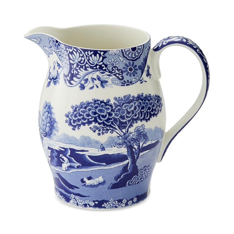Spode Blue Italian Pitcher In Blue