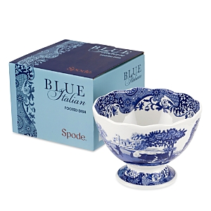 Royal Worcester & Spode Blue Italian Footed Bowl