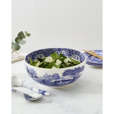 Blue Italian Deep Round Bowl