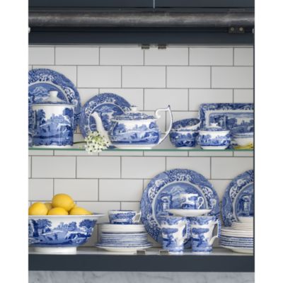 Blue Italian Handled Serving Dish