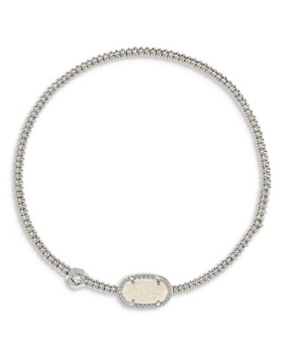Kendra Scott Grayson Pave &amp; Drusy Stone Beaded Stretch Bracelet