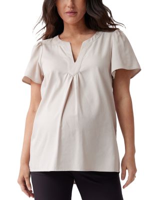 Ingrid & Isabel - Maternity Short Sleeve Woven Top