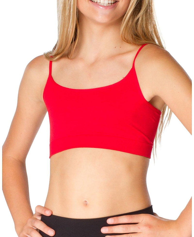 Malibu Sugar Bandeau Bra Cami 8-14 - Big Kid In Red