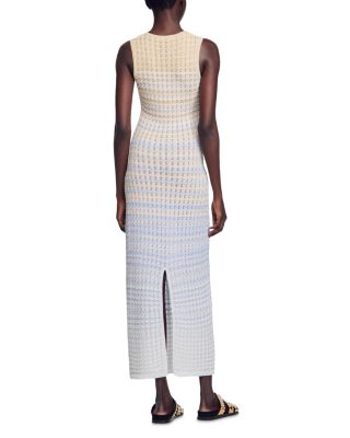 Sandro Zade Pointelle Knit Maxi Dress | Bloomingdale's Women