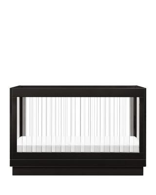 Harlow Acrylic 3 in 1 Convertible Crib with Toddler Bed Conversion Kit