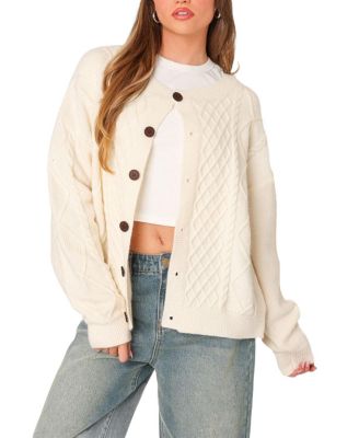 Rory Oversized Cable Knit Cardigan