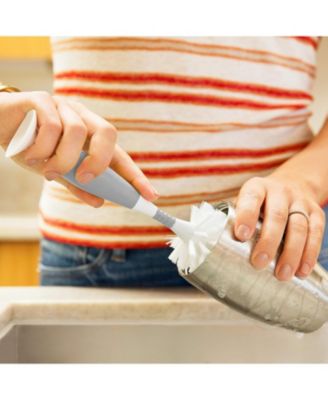 Bristle Bottle Brush, Grey, 2 Pack