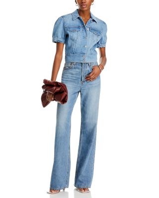 Kendra Puff Sleeve Denim Jacket