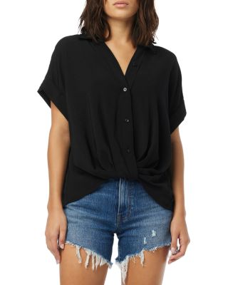 Hudson - Twist Hem Button Front Shirt