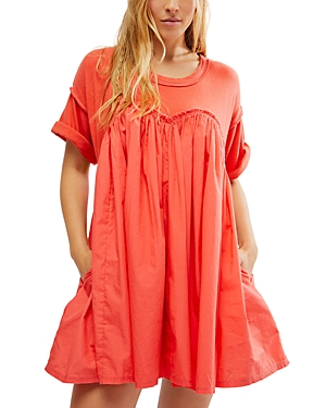 Free People Catalina Mixed Media Minidress In Radiant Wash