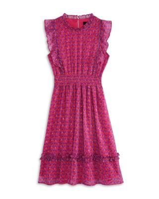 AQUA - Girls' Best Seller Ruffle Midi Dress, Little Kid, Big Kid - Exclusive