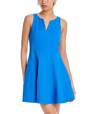 Aqua Sleeveless Paneled Flare Dress - 100% Exclusive