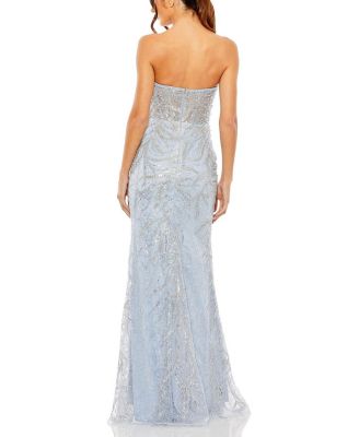Strapless Embellished Gown