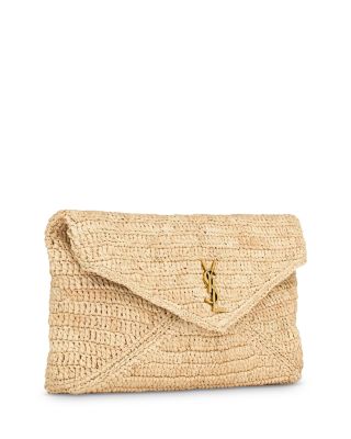  Cassandre Large Envelope Pouch In Raffia