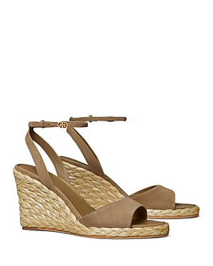 Women's Double T Ankle Strap Espadrille Wedge Sandals